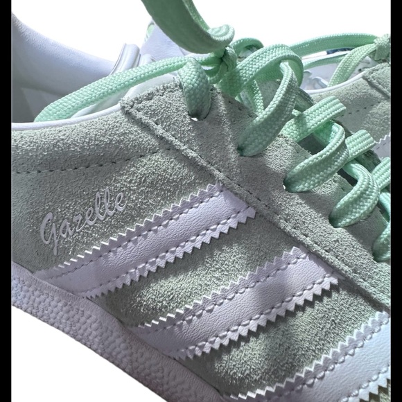Adidas Women's Mint and White Sneakers - Picture 3 of 8